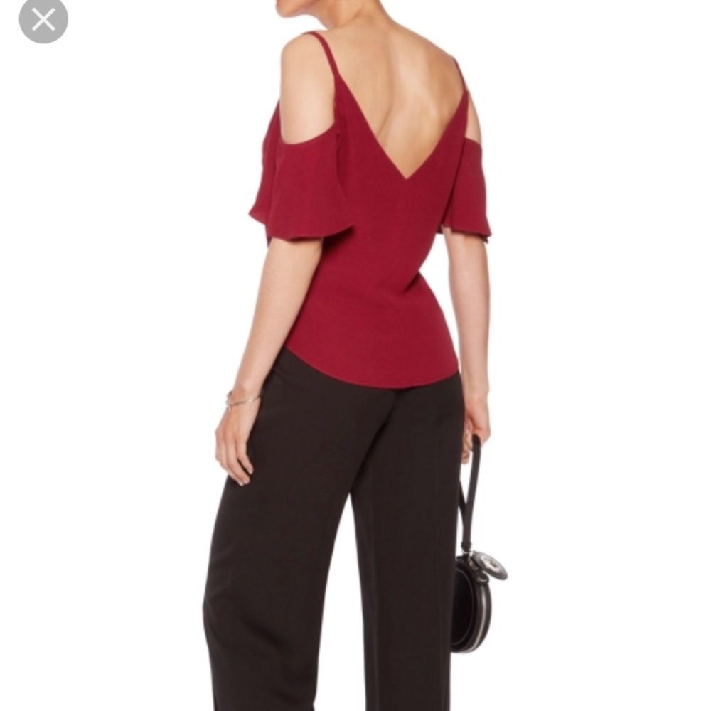NWT A.L.C. Olivia cold shoulder top size: 2 - Picture 2 of 4